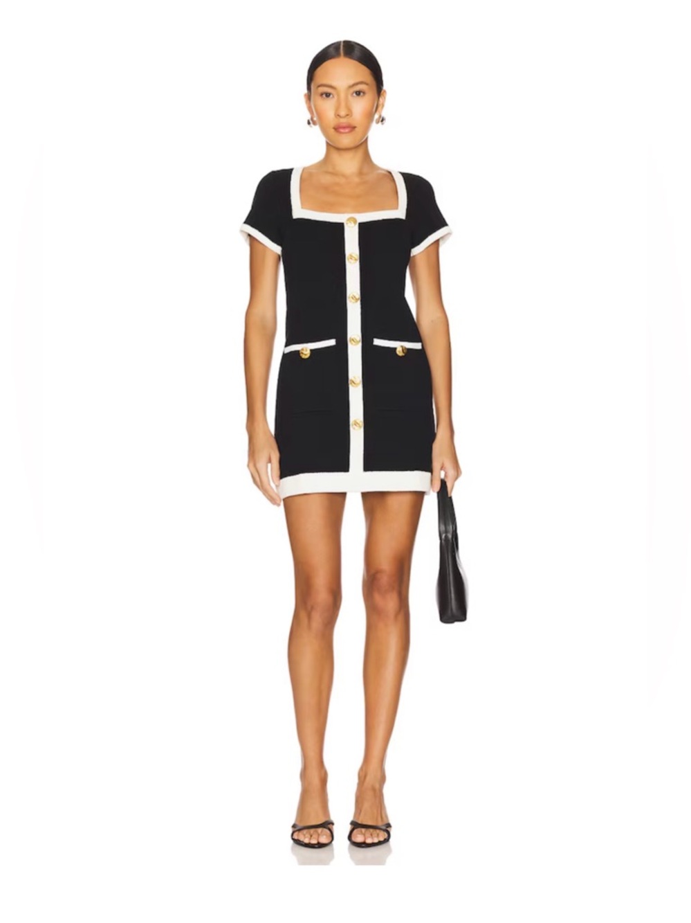 NEW Sofia Sweater Dress in Black & Cream
Show Me Your Mumu Medium